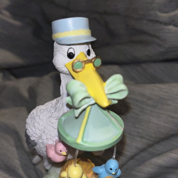 San Francisco Music Box Co. Stork with Baby Figurine - Picture 5 of 11